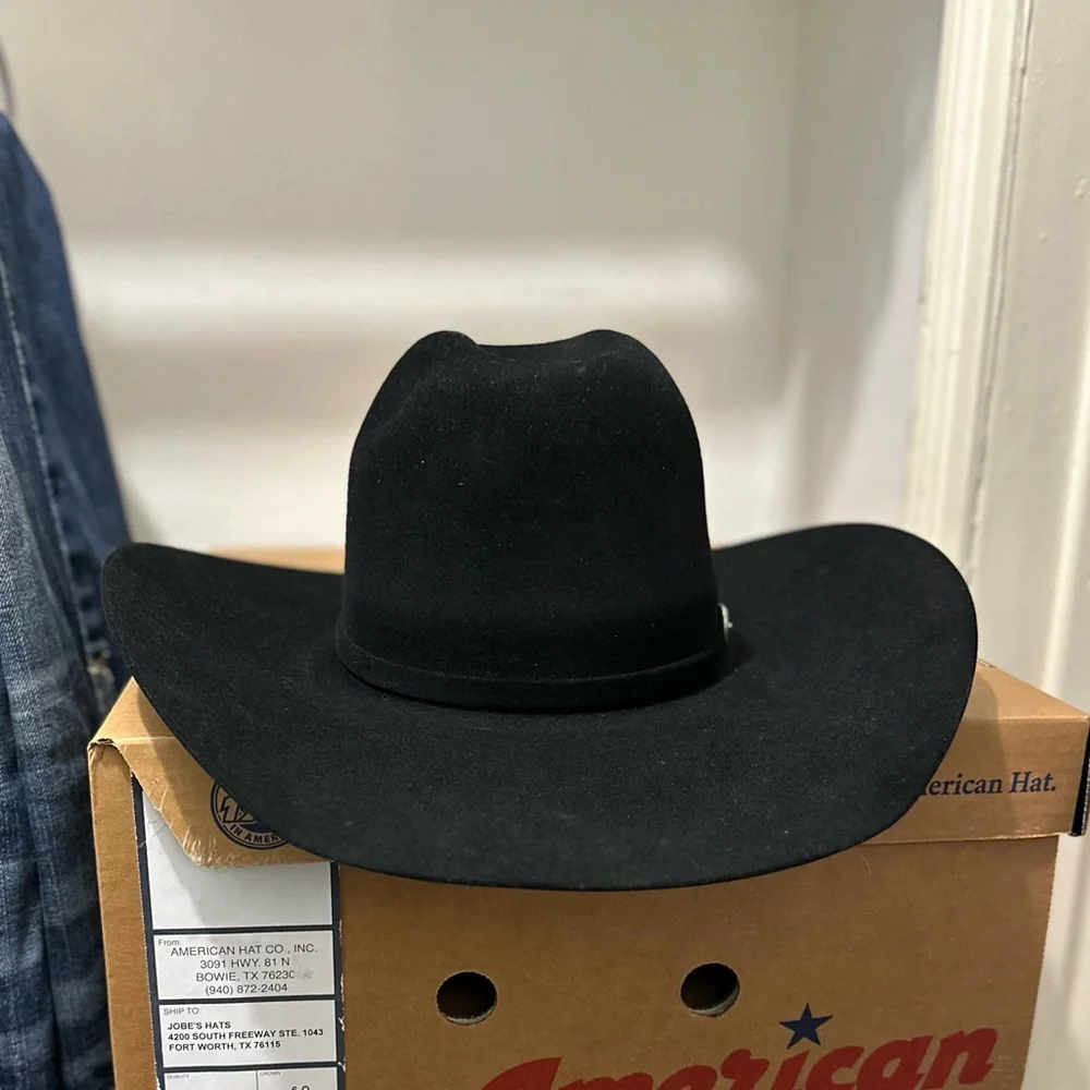 American Hat Co - Black 7X Felt - Picture 2 of 6